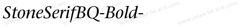 StoneSerifBQ-Bold字体转换
