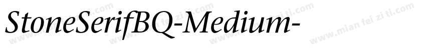 StoneSerifBQ-Medium字体转换