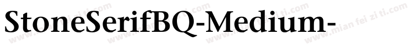StoneSerifBQ-Medium字体转换