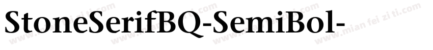 StoneSerifBQ-SemiBol字体转换