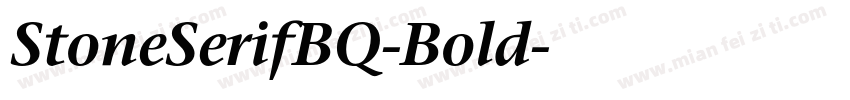 StoneSerifBQ-Bold字体转换