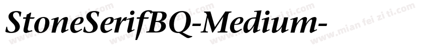 StoneSerifBQ-Medium字体转换