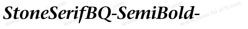 StoneSerifBQ-SemiBold字体转换