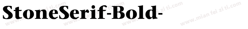 StoneSerif-Bold字体转换
