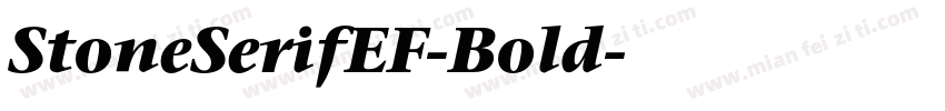 StoneSerifEF-Bold字体转换