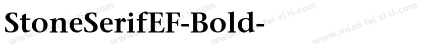 StoneSerifEF-Bold字体转换