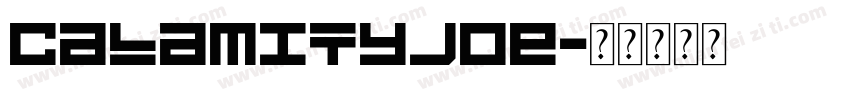 calamityJoe字体转换