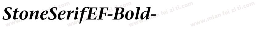 StoneSerifEF-Bold字体转换