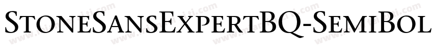 StoneSansExpertBQ-SemiBold字体转换