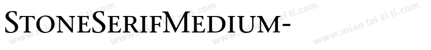 StoneSerifMedium字体转换
