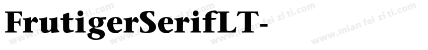 FrutigerSerifLT字体转换
