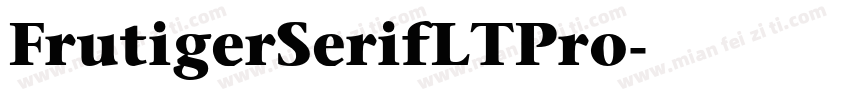 FrutigerSerifLTPro字体转换
