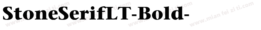 StoneSerifLT-Bold字体转换