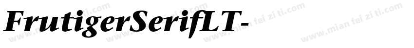 FrutigerSerifLT字体转换