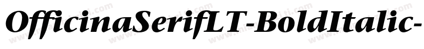 OfficinaSerifLT-BoldItalic字体转换