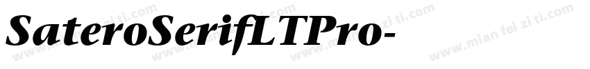 SateroSerifLTPro字体转换