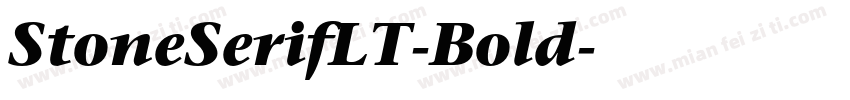 StoneSerifLT-Bold字体转换