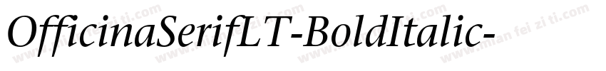OfficinaSerifLT-BoldItalic字体转换