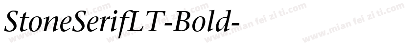 StoneSerifLT-Bold字体转换