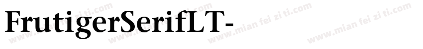 FrutigerSerifLT字体转换