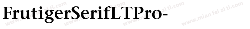 FrutigerSerifLTPro字体转换