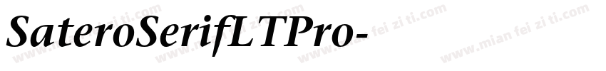 SateroSerifLTPro字体转换