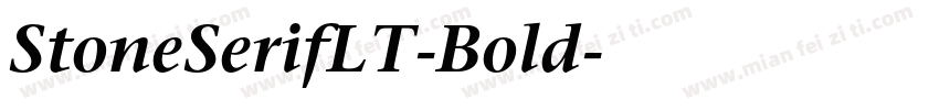 StoneSerifLT-Bold字体转换