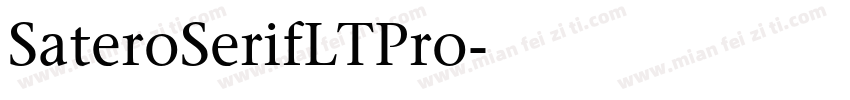 SateroSerifLTPro字体转换