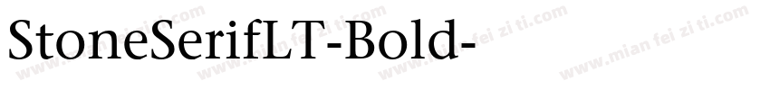 StoneSerifLT-Bold字体转换
