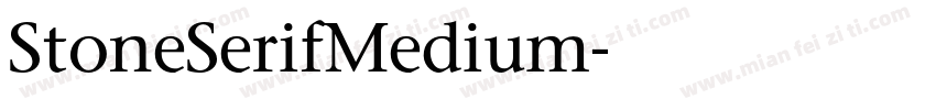 StoneSerifMedium字体转换