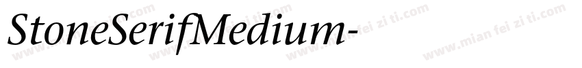 StoneSerifMedium字体转换