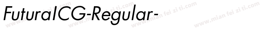FuturaICG-Regular字体转换