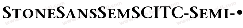 StoneSansSemSCITC-Semi字体转换