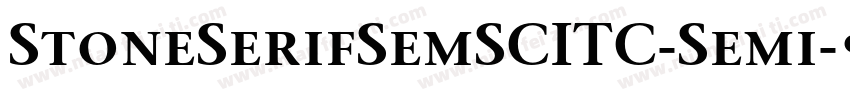 StoneSerifSemSCITC-Semi字体转换