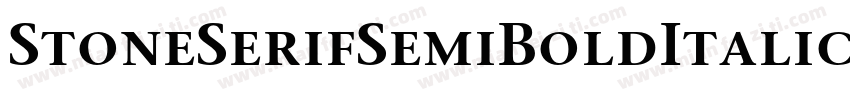StoneSerifSemiBoldItalic字体转换