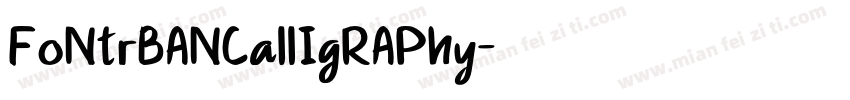 FoNtrBANCallIgRAPhy字体转换