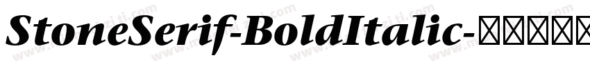 StoneSerif-BoldItalic字体转换