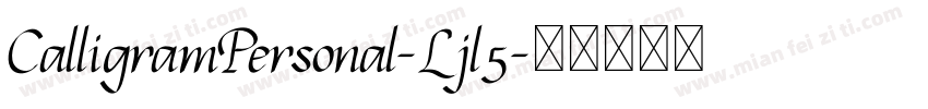 CalligramPersonal-Ljl5字体转换
