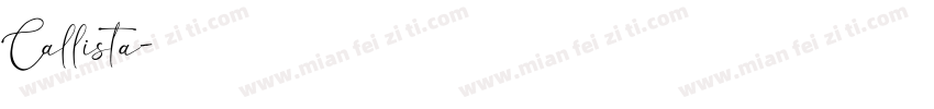 Callista字体转换