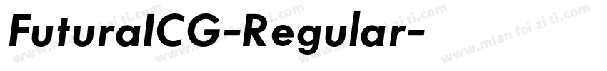 FuturaICG-Regular字体转换