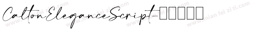 CaltonEleganceScript字体转换