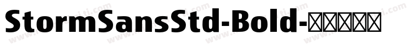 StormSansStd-Bold字体转换