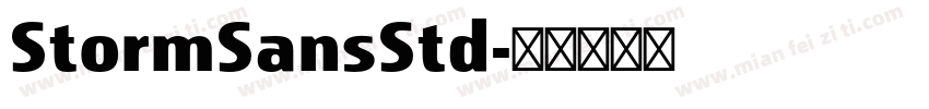 StormSansStd字体转换