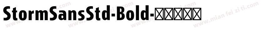 StormSansStd-Bold字体转换