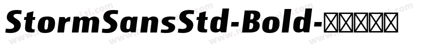 StormSansStd-Bold字体转换