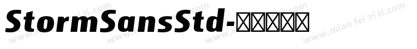 StormSansStd字体转换