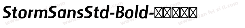 StormSansStd-Bold字体转换