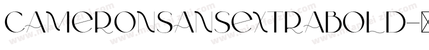 CameronSansExtraBold字体转换