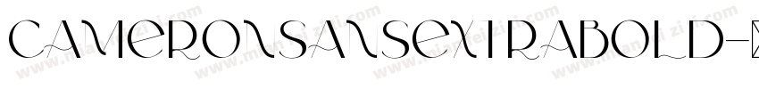CameronSansExtraBold字体转换