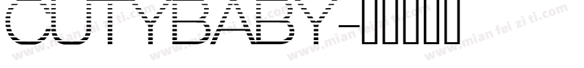 CUTYBABY字体转换